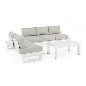 KONNOR szürke és fehér kerti garnitúra kép