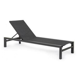 SKIPPER fekete 100% textilén napozóágy kép