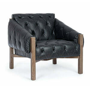 HARRISON fekete műbőr fotel kép