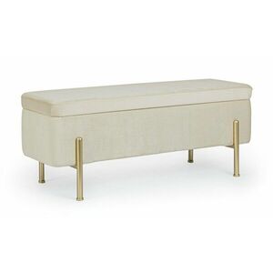 IRINA bézs bársony ülőpad kép