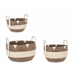 THELMA II barna 3 részes kosár szett kép