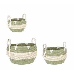 THELMA zöld 3 részes kosár szett kép