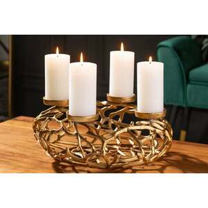 ABSTRACT arany alumínium gyertyatartó kép