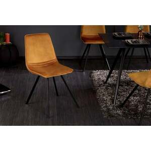 AMSTERDAM sárga bársony szék kép