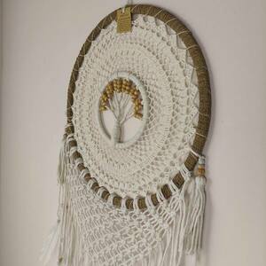 ADEM fehér életfa álomfogó tollakkal kép