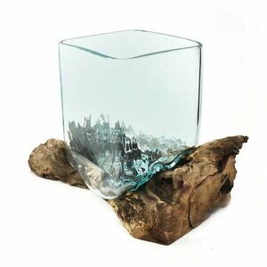 DENPASAR szögletes fatörzs dísztárgy kép