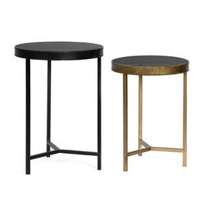 YAMIR arany és fekete lerakóasztal szett kép