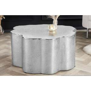 ORGANIC ORIENT ezüst alumínium dohányzóasztal 70cm kép