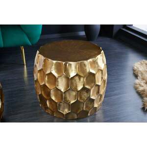 ORGANIC ORIENT arany alumínium dohányzóasztal 55cm kép