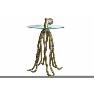 WILDLIFE OCTOPUS arany alumínium dohányzóasztal 65cm kép