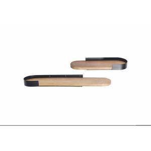 PURE NATURE 2 részes barna mangófa falipolc kép