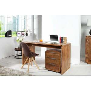 GOA barna tömörfa íróasztal 120cm kép