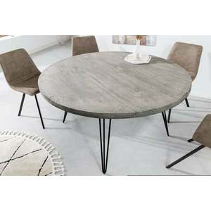 SCORPION szürke tömörfa étkezőasztal 120cm kép