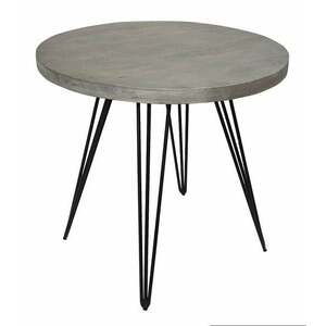 SCORPION szürke tömörfa étkezőasztal 80cm kép