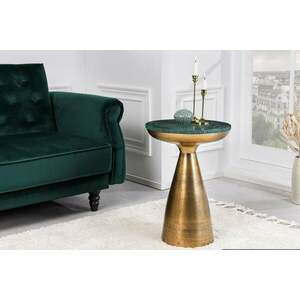 ELEMENTS zöld márvány dohányzóasztal 40cm kép