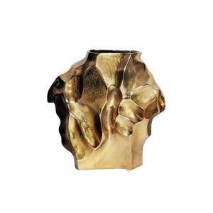 LIQUID arany váza 30cm kép