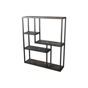 SLIM LINE márvány hatású antracit fali polc kép