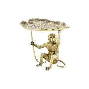 WILDLIFE antik-arany majom lerakóasztal kép