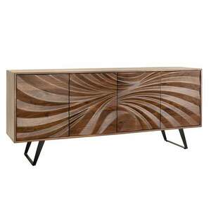 HURRICANE akácfa barna 3-ajtós tálalószekrény kép