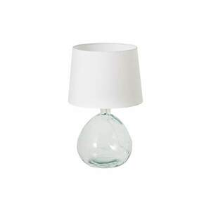 CLASSIC újrahasznosított üveg fehér asztali lámpa lámpaernyővel kép