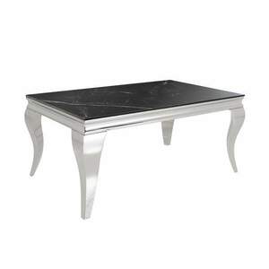 MODERN BAROKK króm kő dohányzóasztal 100cm kép