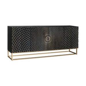 ILLUSION fekete mangófa komód 180cm kép