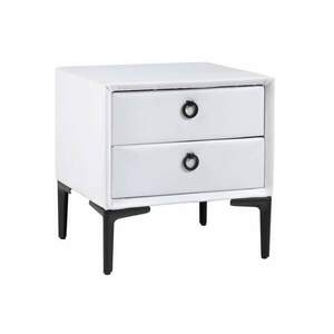 COSMOPOLITE fehér bársony éjjeliszekrény kép