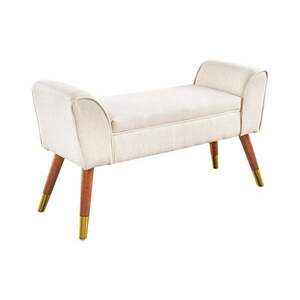 SCARLETT bézs texturált szövet ülőpad 90 cm kép