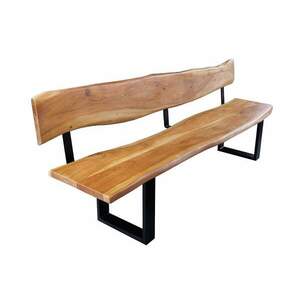 MAMMUT akácfa ülőpad háttámlával 200cm kép