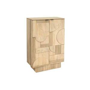 ART DECO fehérített mangófa bárszekrény kép