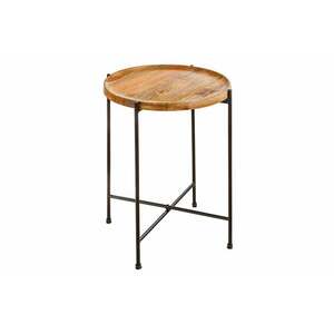 TRAYFUL mangófa lerakóasztal levehető tálcával kép