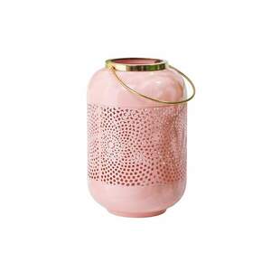 CANDLELIGHT rózsaszín arany lámpás 30cm kép