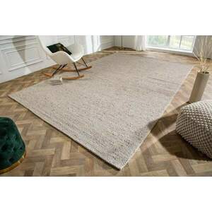 WOOL ezüstszürke gyapjú szőnyeg 350x240cm kép