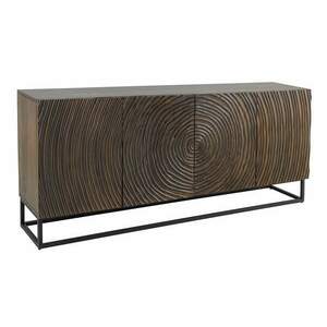 ZEN CIRCLE fekete-barna mangófa komód 180cm kép