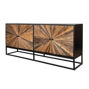 BARRACUDA barna mangófa tikfa tálalószekrény kép