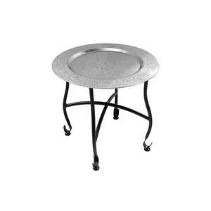 MARRAKESCH ezüst lerakóasztal levehető tálcával kép