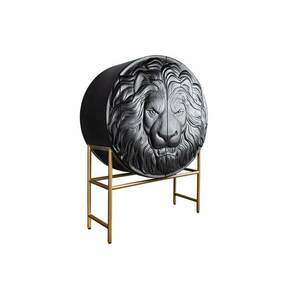 LION fekete mangófa tálalószekrény kép