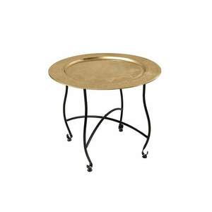 MARRAKESH sárgaréz lerakóasztal levehető tálcával kép