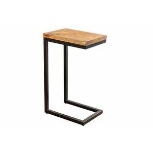 GASTON fekete mangófa fém lerakóasztal kép