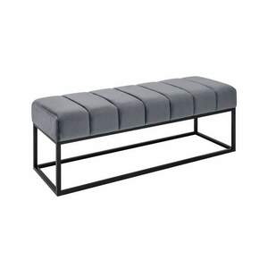 PETIT BEAUTE ezüstszürke bársony ülőpad 110cm kép