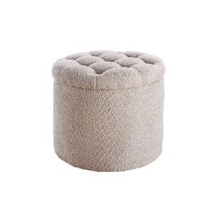 MODERN BAROCK pezsgő bouclé tároló zsámoly 50cm kép