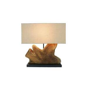 HYPNOTIC bézs teakfa asztali lámpa kép