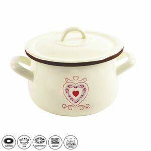 Zománcozott fazék TONČA fedővel kép