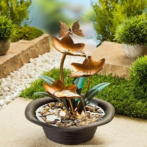 Virágos csobogó kép