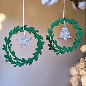 2 db koszorús függődísz kép