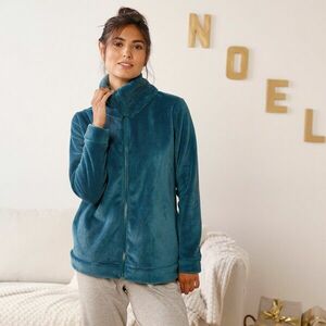 Fleece cipzáras melegítőfelső, puha tapintású kép