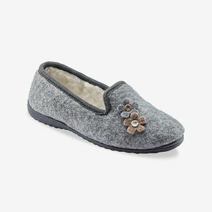 Otthoni papucsok díszvirágokkal és magas gyapjútartalommal kép