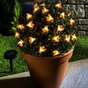 Napelemes fénylánc méhek kép