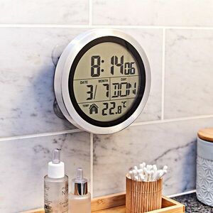 Digitális óra fürdőszobába kép