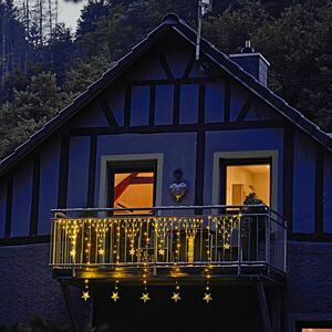 LED-es erkélydekoráció kép